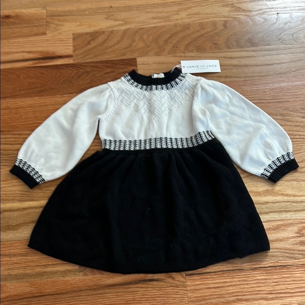 Janie and Jack Monochrome Knit Dress